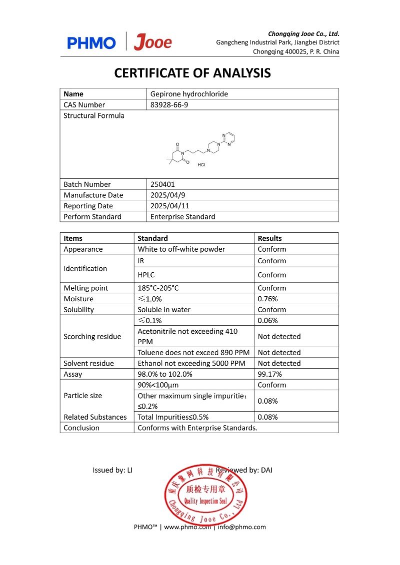 Gepirone hydrochloride 5