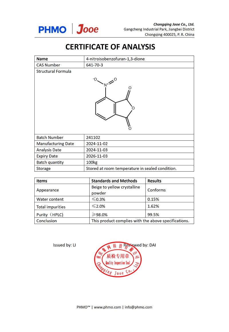 4-nitroisobenzofuran-1,3-dione 5