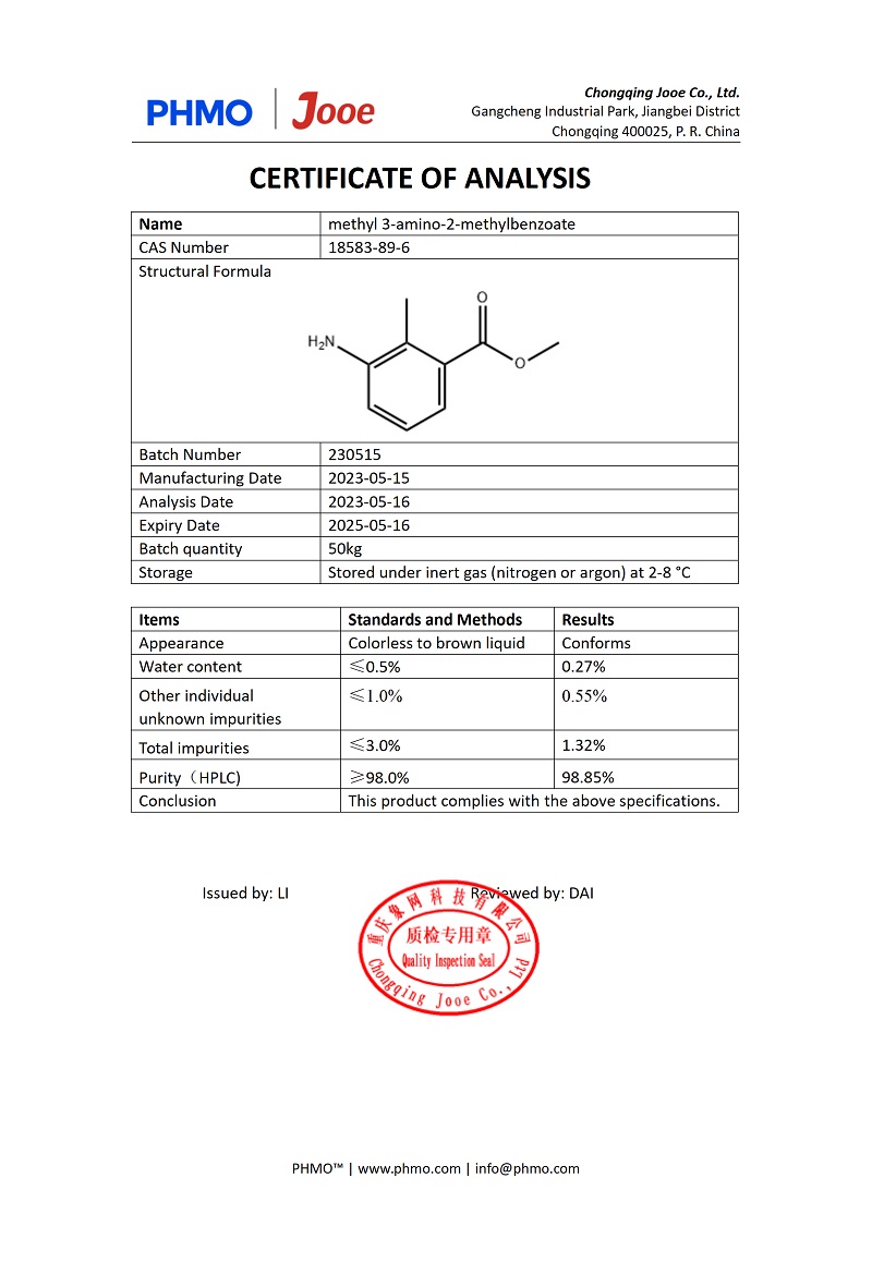 methyl 3-amino-2-methylbenzoate 5