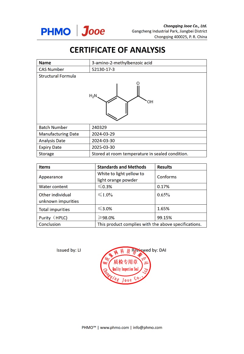 3-amino-2-methylbenzoic acid 5